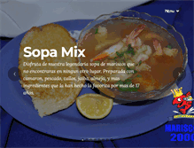 Tablet Screenshot of mariscos2000.com